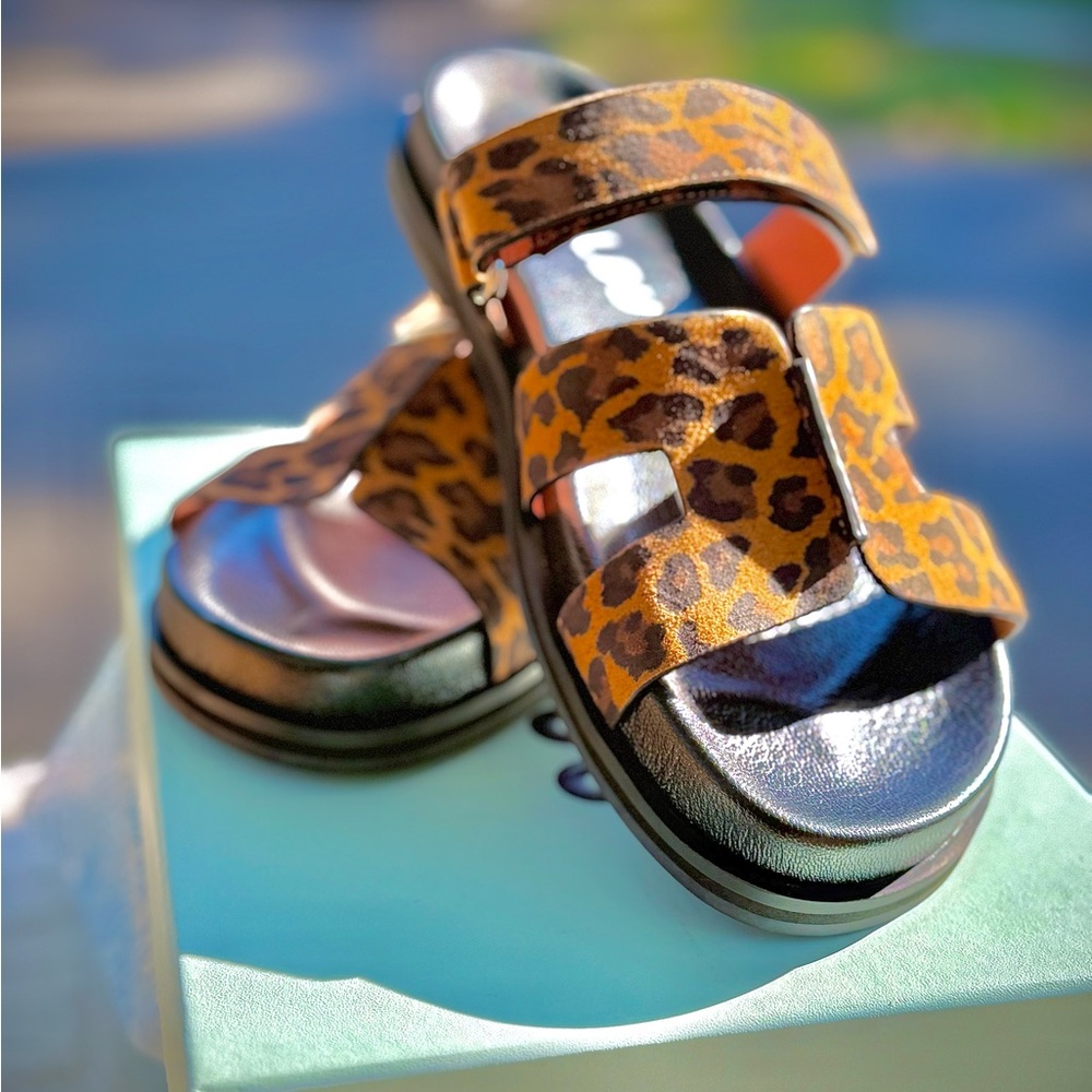 BNIB Leopard Print Bibi Lou sandals